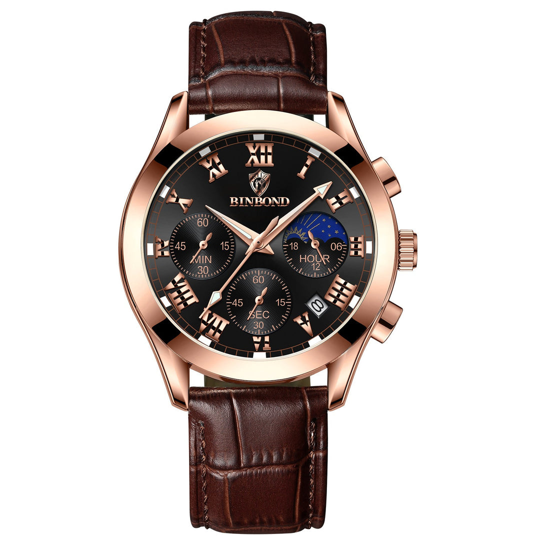 Multifunctional Sports Three Eyes And Six Needles Waterproof Luminous Men's Watch by LUXE AHMAR – Available at LUXE AHMAR