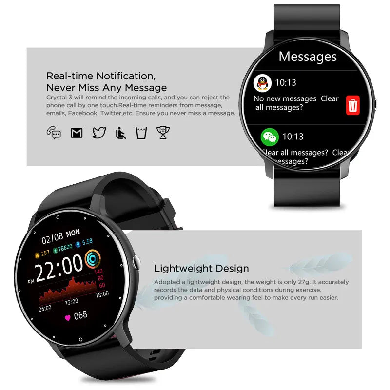 NEW Men Smart Watch Bluetooth Call Digital Fitness Tracker IP68 Waterproof Sports Smartwatch for Women Xiaomi Huawei Phones 2025 by Luxe Ahmar – Available at LUXE AHMAR
