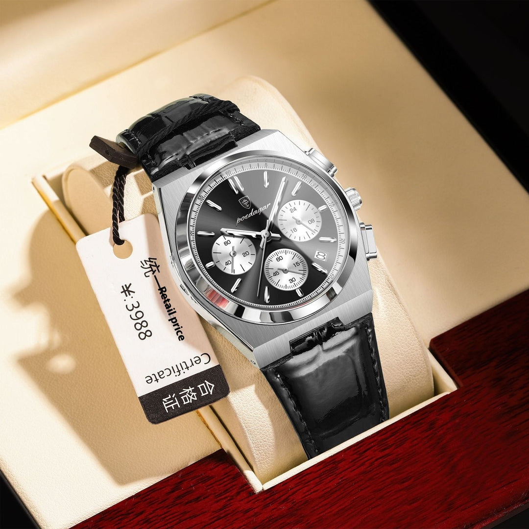 New Multi - functional Men's Watch Belt Ultra - thin Quartz Watch by LUXE AHMAR – Available at LUXE AHMAR