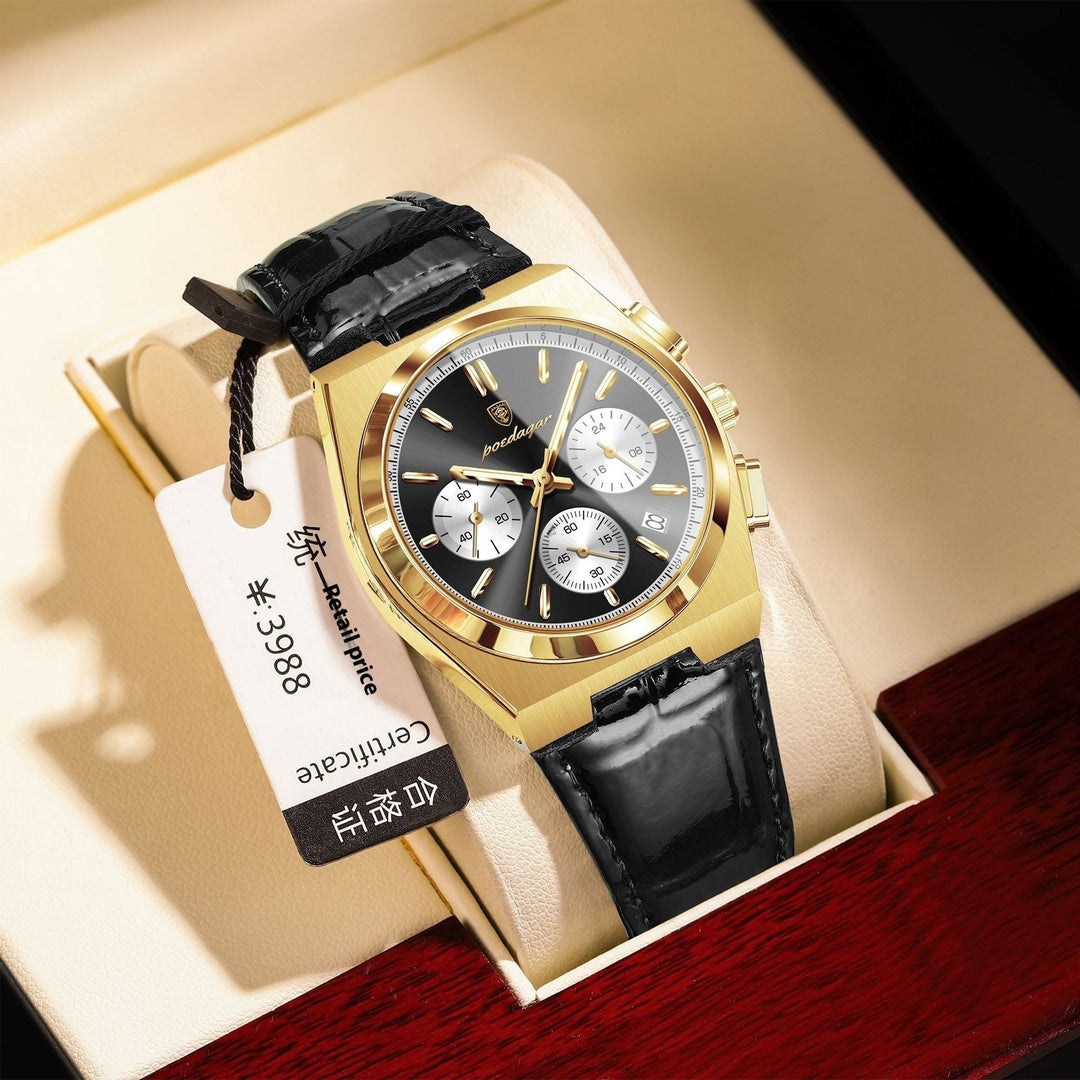 New Multi - functional Men's Watch Belt Ultra - thin Quartz Watch by LUXE AHMAR – Available at LUXE AHMAR