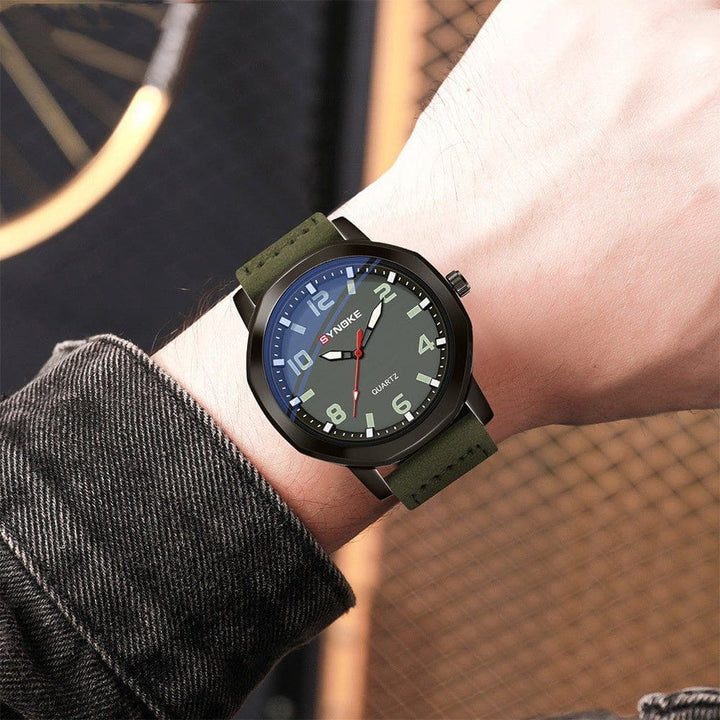 New Retro Sports Belt Alloy Digital Men’s Quartz Watch – Sports Style with Imitation Leather Strap by LUXE AHMAR – Available at LUXE AHMAR