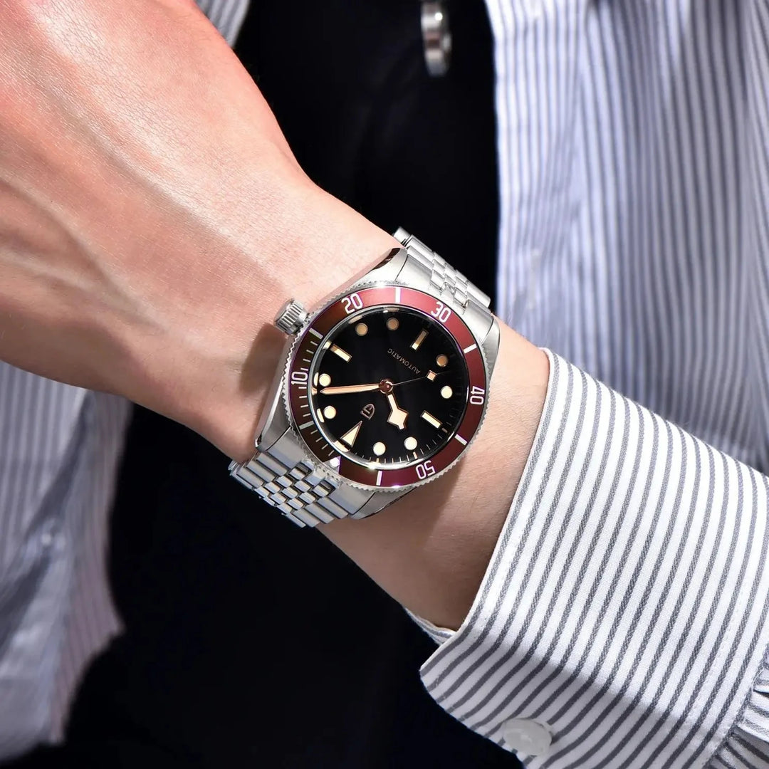 PAGANI DESIGN PD - 1812 2025 Automatic Mechanical Watch for Men – NH35A Movement, 100M Waterproof, Sapphire Glass, Stainless Steel Luxury Wristwatch by Luxe Ahmar – Available at LUXE AHMAR