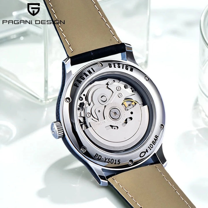 PAGANI DESIGN PD - YS015 Men's Automatic Skeleton Watch – Waterproof Mechanical Timepiece with Sapphire Crystal & Multi - Time Zone Display by Luxe Ahmar – Available at LUXE AHMAR