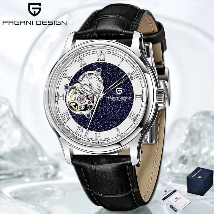 PAGANI DESIGN PD - YS015 Men's Automatic Skeleton Watch – Waterproof Mechanical Timepiece with Sapphire Crystal & Multi - Time Zone Display by Luxe Ahmar – Available at LUXE AHMAR