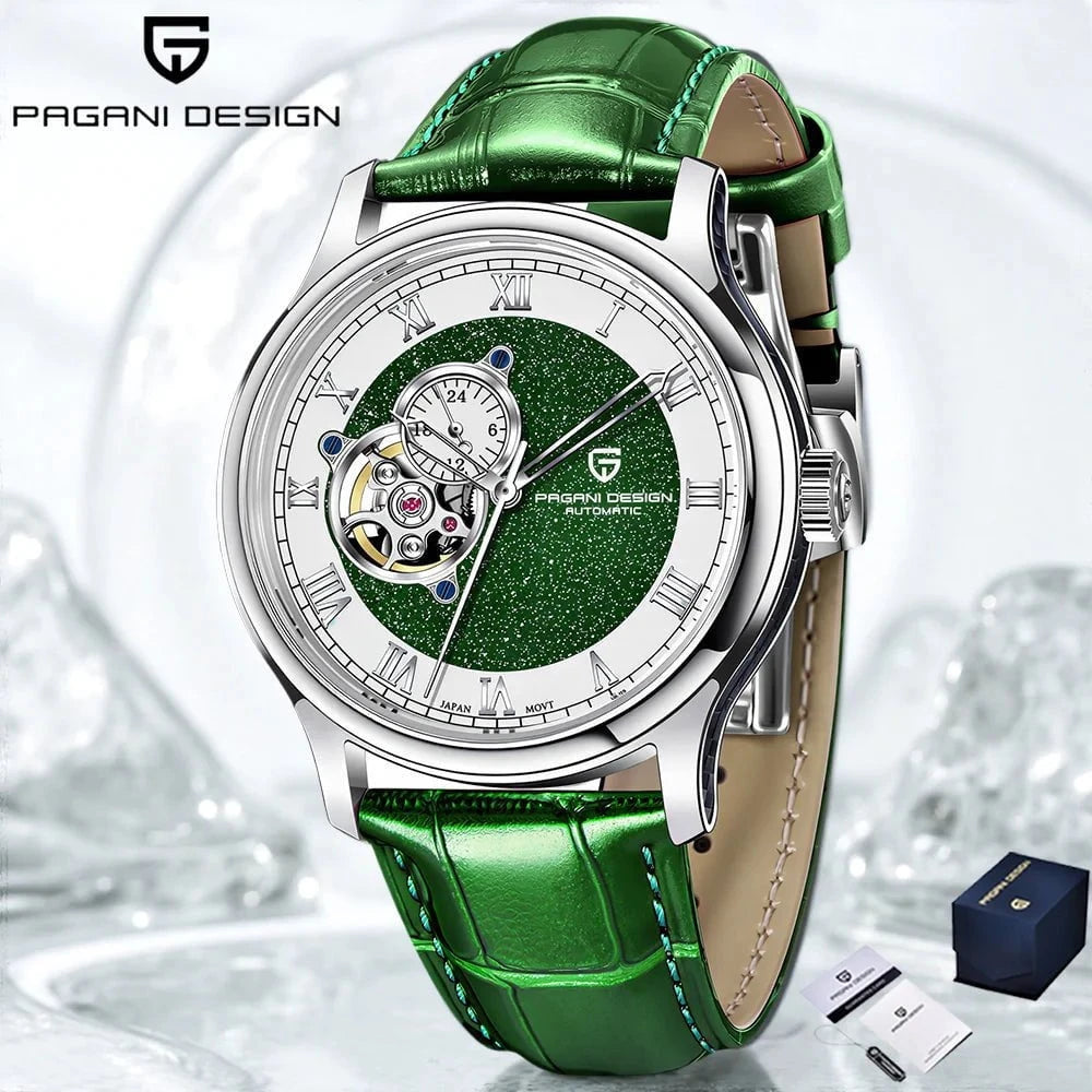 PAGANI DESIGN PD - YS015 Men's Automatic Skeleton Watch – Waterproof Mechanical Timepiece with Sapphire Crystal & Multi - Time Zone Display by Luxe Ahmar – Available at LUXE AHMAR