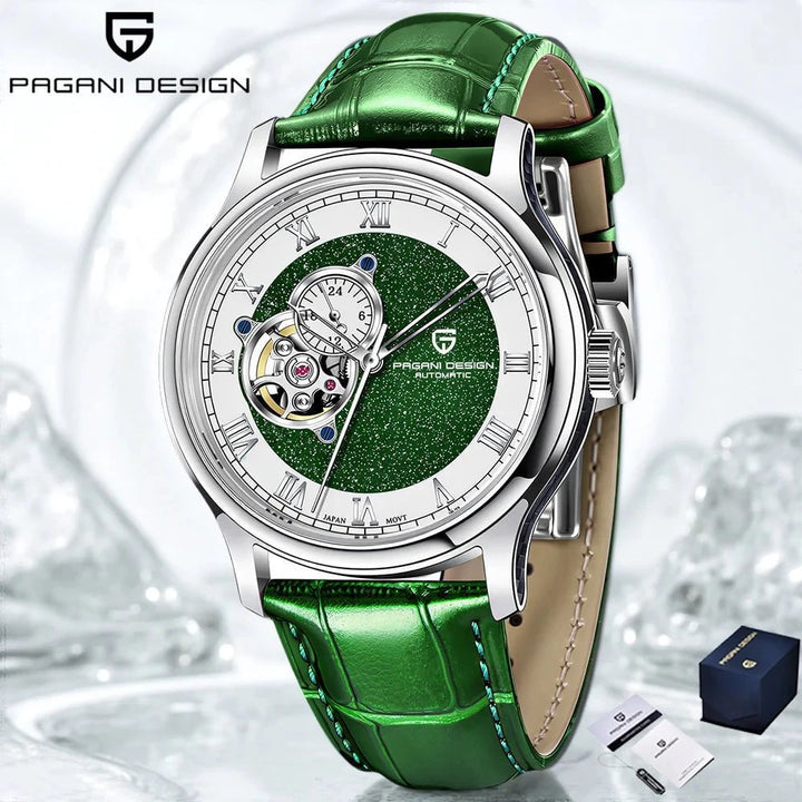 PAGANI DESIGN PD - YS015 Men's Automatic Skeleton Watch – Waterproof Mechanical Timepiece with Sapphire Crystal & Multi - Time Zone Display by Luxe Ahmar – Available at LUXE AHMAR