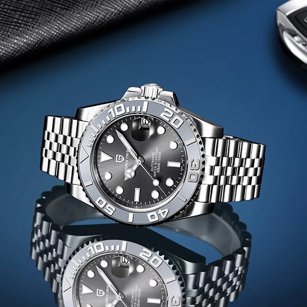 PAGANI DESIGN V3 New Luxury Men's Mechanical Watch – 120 Clicks, 40MM AR Coated Sapphire Glass, Automatic Movement by Luxe Ahmar – Available at LUXE AHMAR