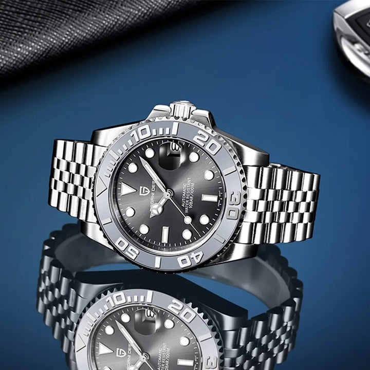 PAGANI DESIGN V3 New Luxury Men's Mechanical Watch – 120 Clicks, 40MM AR Coated Sapphire Glass, Automatic Movement by Luxe Ahmar – Available at LUXE AHMAR