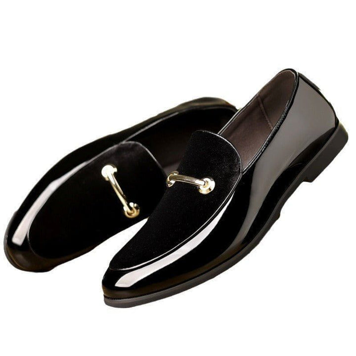 Plus Size Men’s Formal Business Leather Shoes – Pointed Toe British Style Casual Dress Shoes with Decorative Details by LUXE AHMAR – Available at LUXE AHMAR