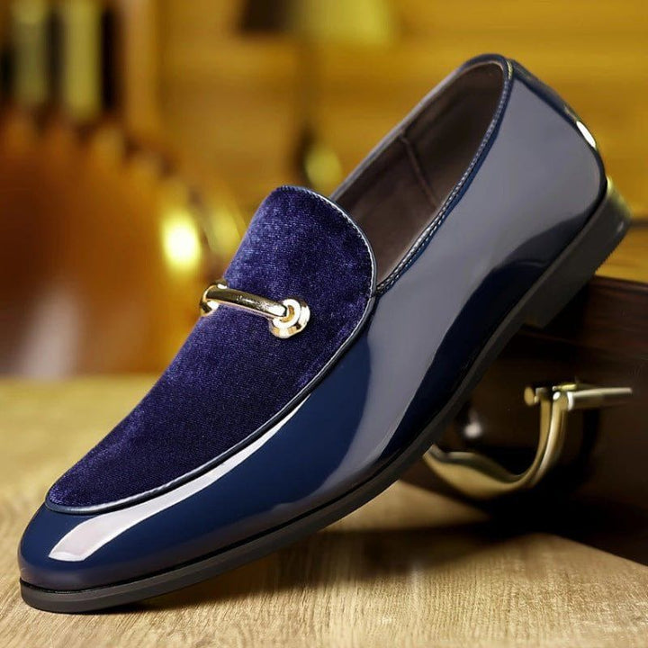 Plus Size Men’s Formal Business Leather Shoes – Pointed Toe British Style Casual Dress Shoes with Decorative Details by LUXE AHMAR – Available at LUXE AHMAR