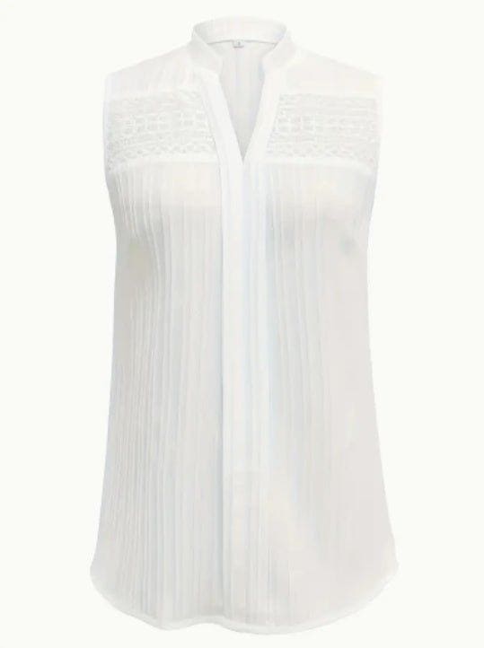 Plus Size Women's Elegant Sleeveless Blouse – Semi - Sheer Summer Top by LUXE AHMAR – Available at LUXE AHMAR
