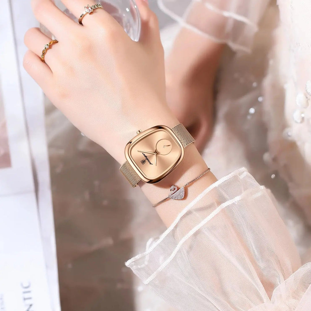 POEDAGAR Luxury Waterproof Stainless Steel Ladies Quartz Watch by Luxe Ahmar – Available at LUXE AHMAR