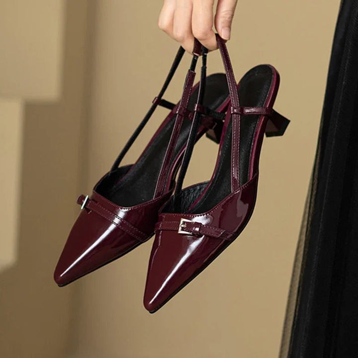 Pointed Toe Sexy Mid Heels Party Shoes – Women Sandals Designer Summer Brand Pumps, Slingback Casual Shoes, Dress Slippers 2025 New by Luxe Ahmar – Available at LUXE AHMAR