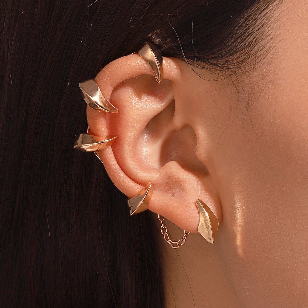 Punk Devil - clawed Earrings Ins Gothic Style Alloy Ear Clip And Ear Hook Jewelry by LUXE AHMAR – Available at LUXE AHMAR