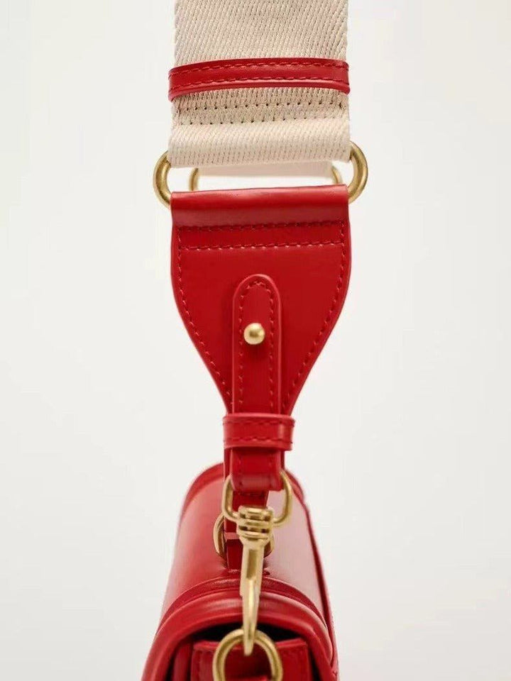 Red Mini Flip Crossbody Bag – Stylish & Compact Shoulder Bag by LUXE AHMAR – Available at LUXE AHMAR