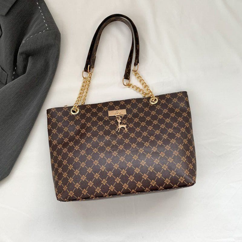 Retro Commuter Texture Chain Shoulder Bag For Women Spring by LUXE AHMAR – Available at LUXE AHMAR