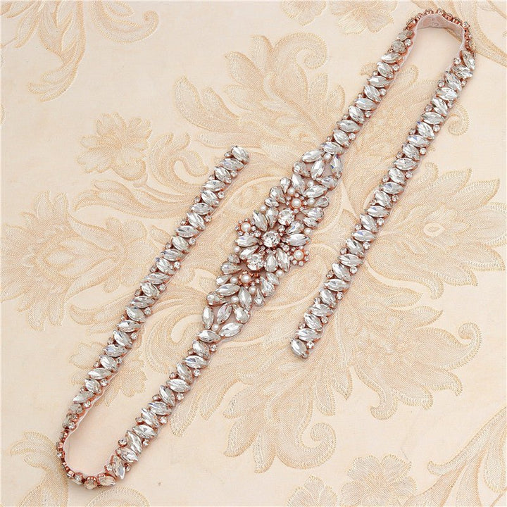 Rhinestone Applique Wedding Dress Waist Jewelry by LUXE AHMAR – Available at LUXE AHMAR