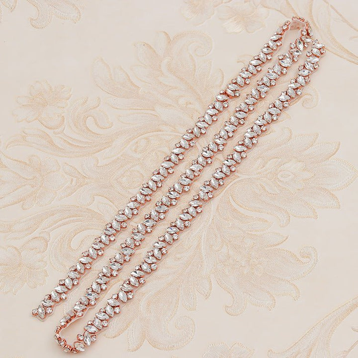 Rhinestone Applique Wedding Dress Waist Jewelry by LUXE AHMAR – Available at LUXE AHMAR