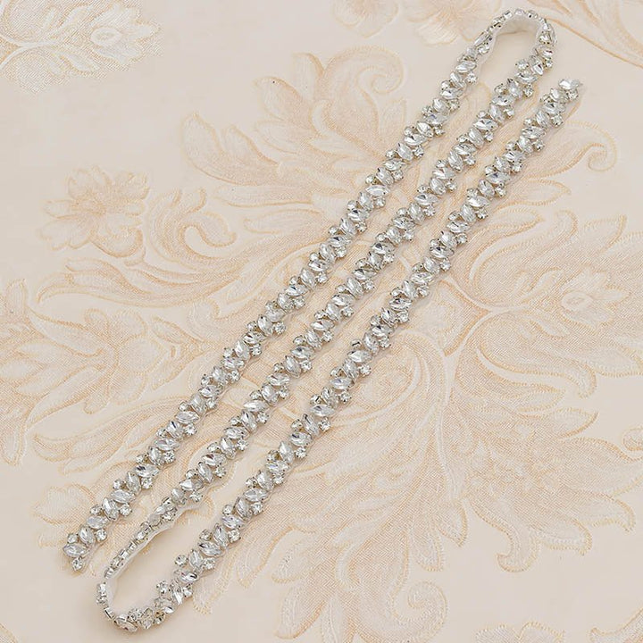 Rhinestone Applique Wedding Dress Waist Jewelry by LUXE AHMAR – Available at LUXE AHMAR