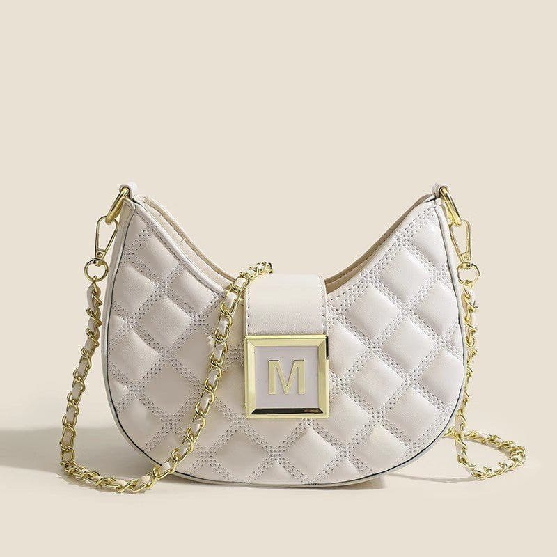 Rhombus Texture Chain Shoulder Bag - High - End Fashion Crossbody by LUXE AHMAR – Available at LUXE AHMAR
