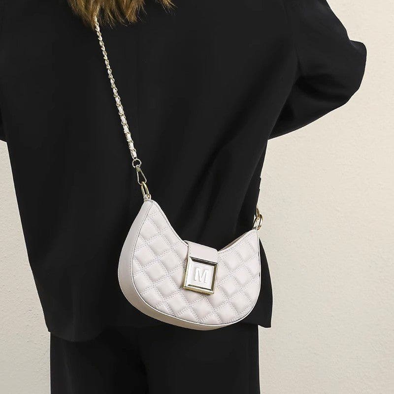 Rhombus Texture Chain Shoulder Bag - High - End Fashion Crossbody by LUXE AHMAR – Available at LUXE AHMAR