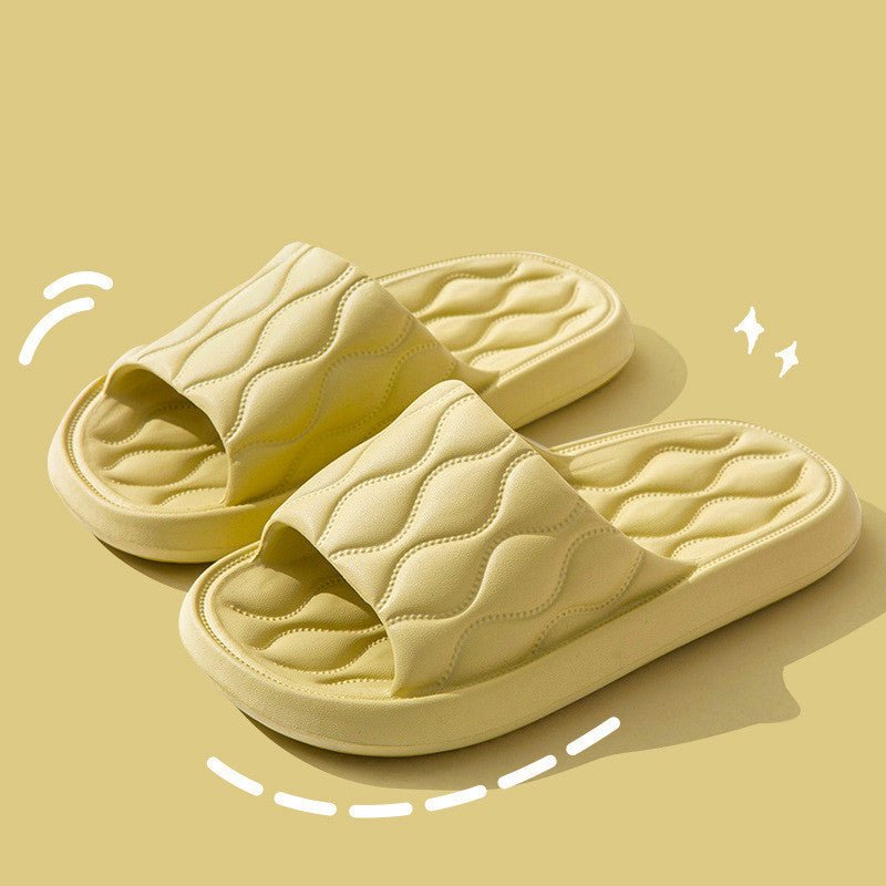 Ripple Style House Slippers EVA Soft Bathroom Slippers Women Men Shoes Home by LUXE AHMAR – Available at LUXE AHMAR