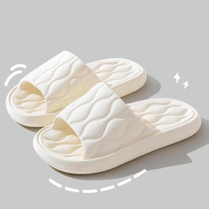 Ripple Style House Slippers EVA Soft Bathroom Slippers Women Men Shoes Home by LUXE AHMAR – Available at LUXE AHMAR