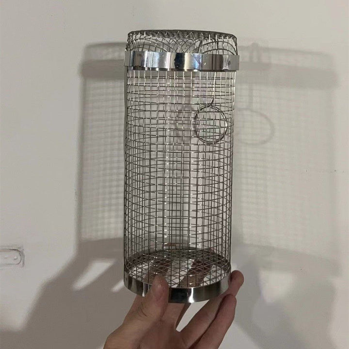 Rolling Grilling Basket – Portable BBQ Mesh Cylinder for Outdoor Grilling, Rotating Barbecue Rack with Handle for Vegetables & Meats by LUXE AHMAR – Available at LUXE AHMAR