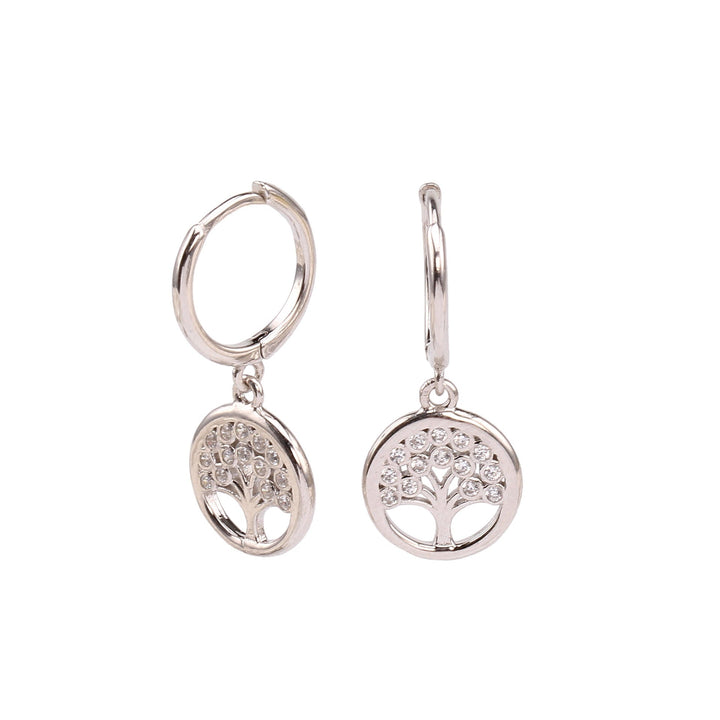 S925 Sterling Silver Inlaid Zircon Lucky Tree Earrings High Quality Gold Plated Ear Clip by LUXE AHMAR – Available at LUXE AHMAR