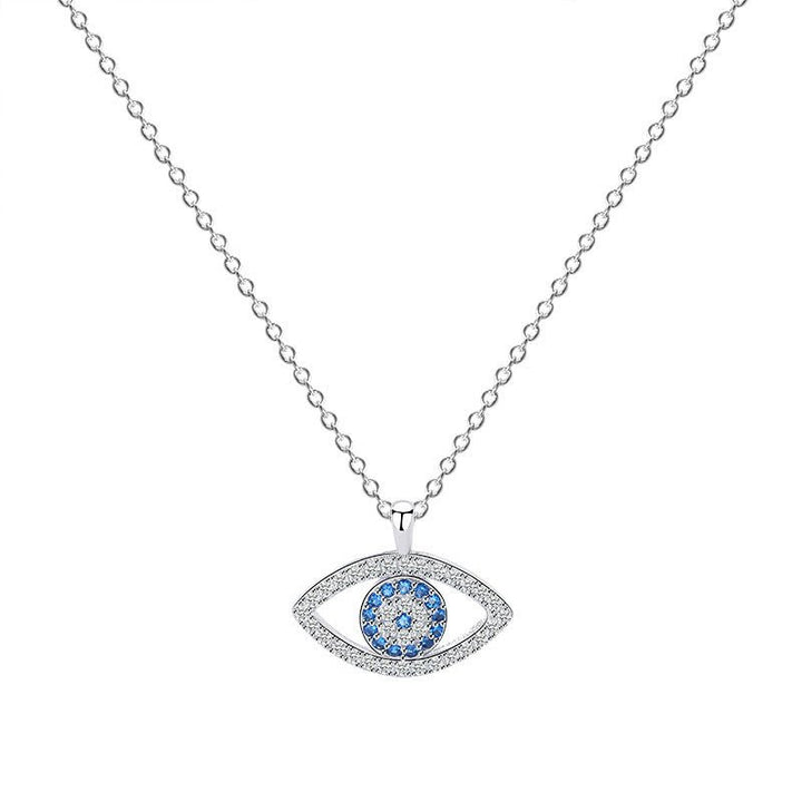 s925 Sterling Silver Jewelry European and American Atmospheric Demon Eye Necklace Eye Pendant by LUXE AHMAR – Available at LUXE AHMAR