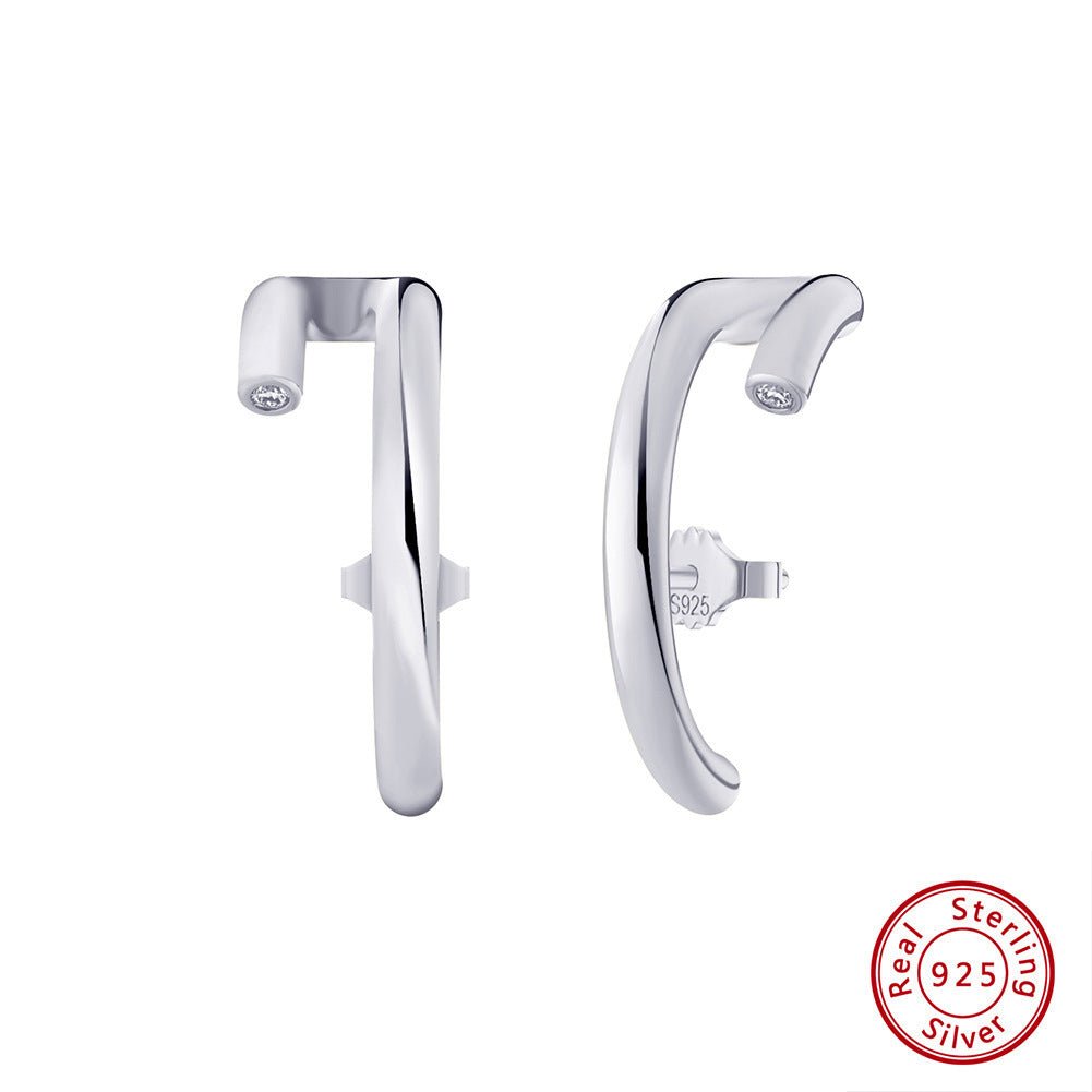 S925 Sterling Silver Stud Earrings 14K Gold Elegant Earrings by LUXE AHMAR – Available at LUXE AHMAR