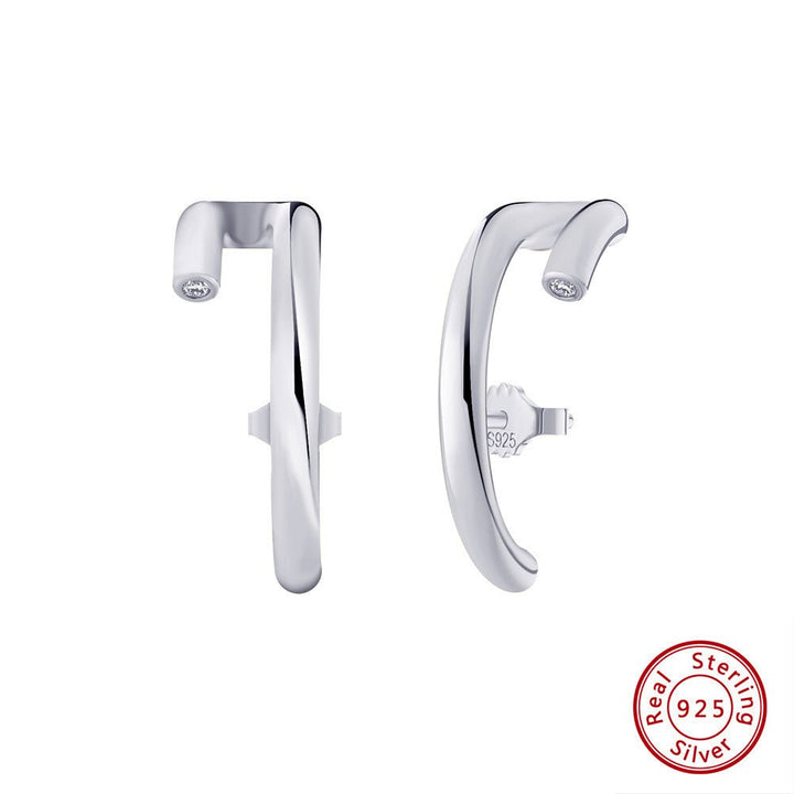 S925 Sterling Silver Stud Earrings 14K Gold Elegant Earrings by LUXE AHMAR – Available at LUXE AHMAR