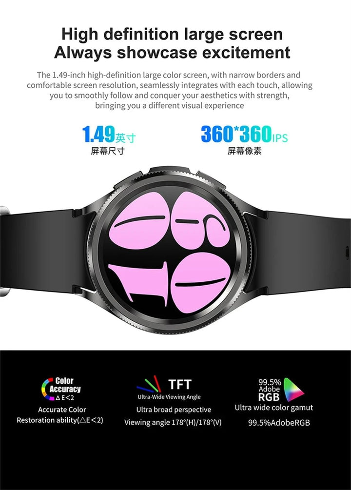 Samsung Galaxy Watch6 Classic Smartwatch - Bluetooth Calling, GPS Sports, Health Monitoring, Waterproof - 2025 New by Luxe Ahmar – Available at LUXE AHMAR