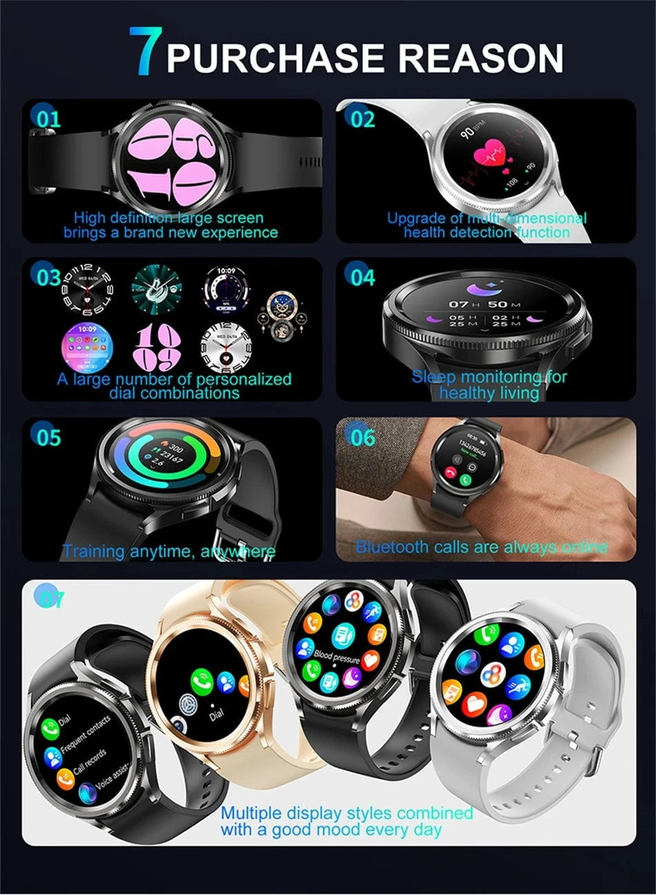 Samsung Galaxy Watch6 Classic Smartwatch - Bluetooth Calling, GPS Sports, Health Monitoring, Waterproof - 2025 New by Luxe Ahmar – Available at LUXE AHMAR