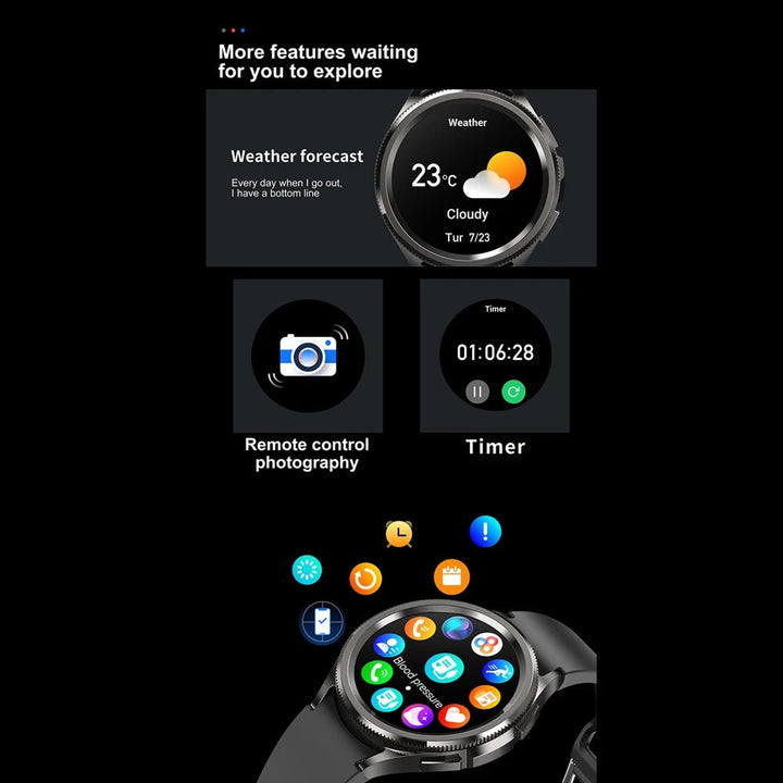 Samsung Galaxy Watch6 Classic Smartwatch - Bluetooth Calling, GPS Sports, Health Monitoring, Waterproof - 2025 New by Luxe Ahmar – Available at LUXE AHMAR