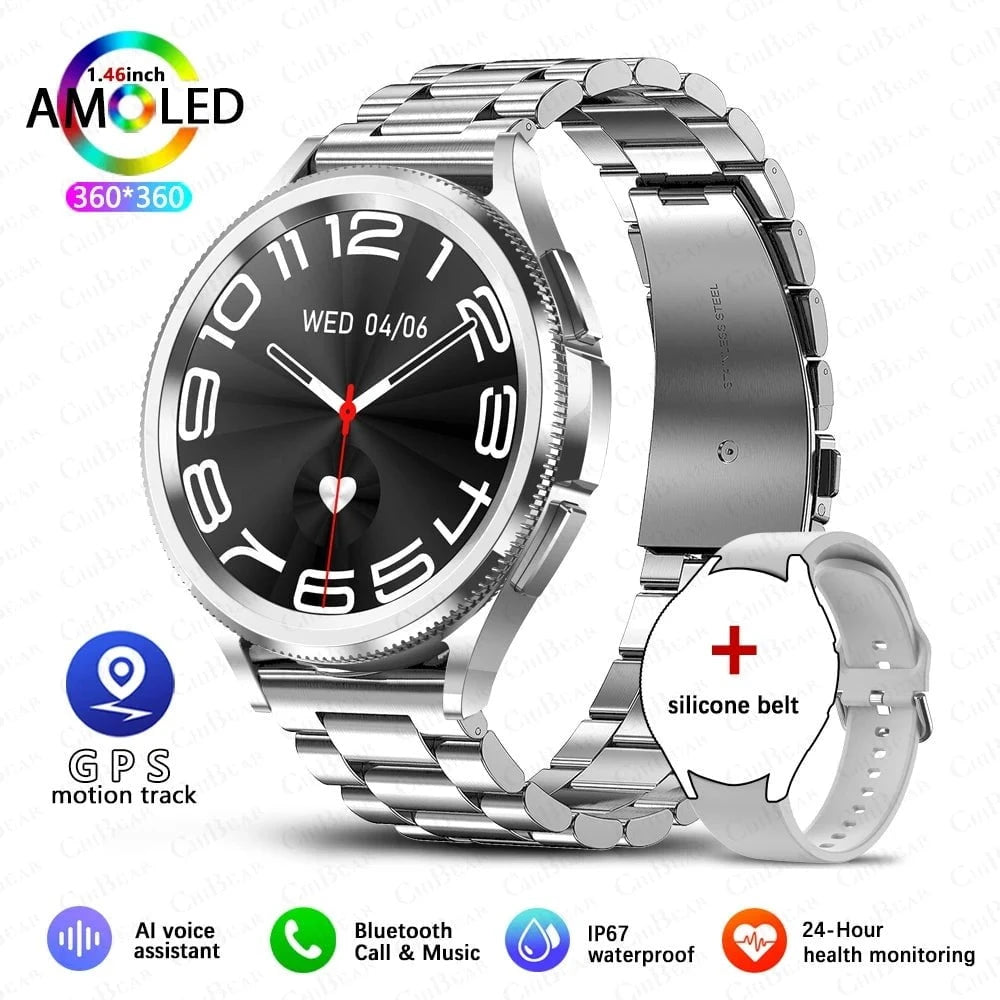 Samsung Galaxy Watch6 Classic Smartwatch - Bluetooth Calling, GPS Sports, Health Monitoring, Waterproof - 2025 New by Luxe Ahmar – Available at LUXE AHMAR