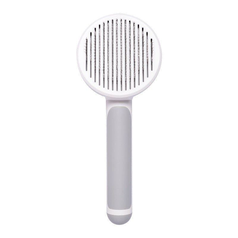 Self - Cleaning Cat & Dog Brush – Handheld Steel Wire Grooming Comb with Hair Removal & Massage Function by LUXE AHMAR – Available at LUXE AHMAR