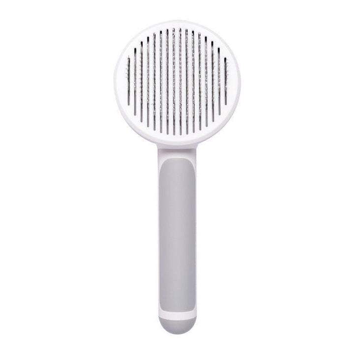Self - Cleaning Cat & Dog Brush – Handheld Steel Wire Grooming Comb with Hair Removal & Massage Function by LUXE AHMAR – Available at LUXE AHMAR