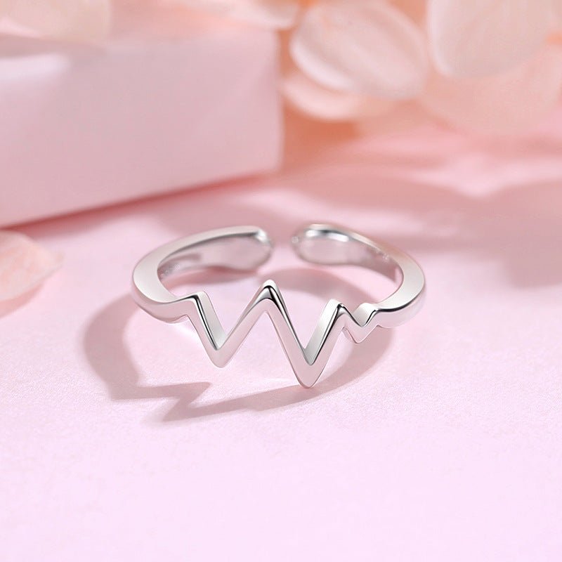 Silver Necklace Korean Lightning Necklace Female Simple ECG Decoding Short Necklace Clavicle Chain With Jewelry by LUXE AHMAR – Available at LUXE AHMAR