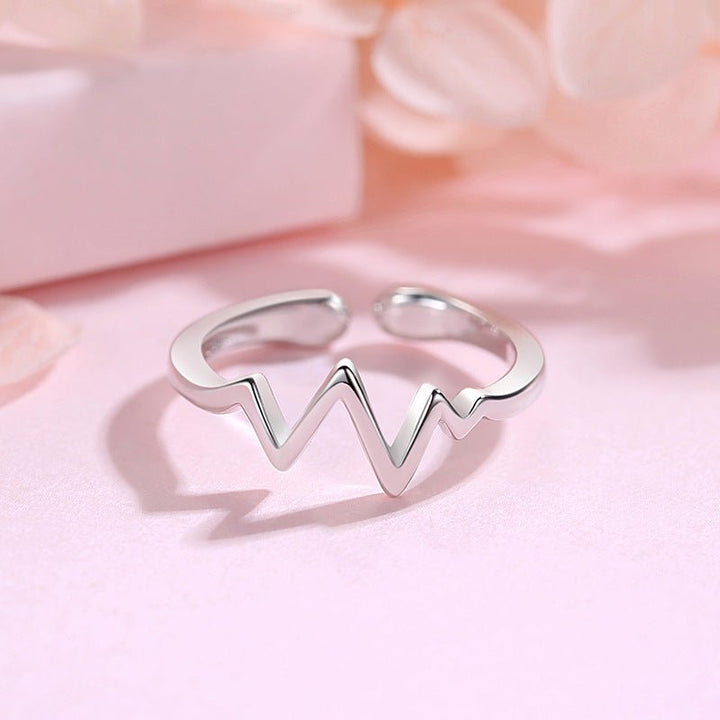 Silver Necklace Korean Lightning Necklace Female Simple ECG Decoding Short Necklace Clavicle Chain With Jewelry by LUXE AHMAR – Available at LUXE AHMAR