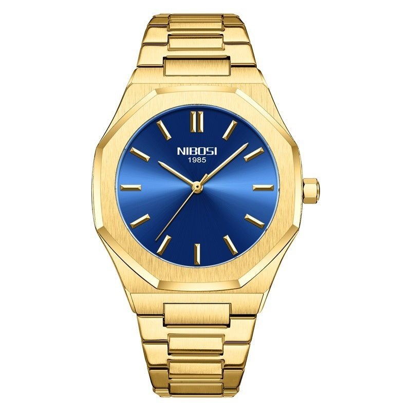 Simple Gold Men's Watch Student Quartz Watch by LUXE AHMAR – Available at LUXE AHMAR