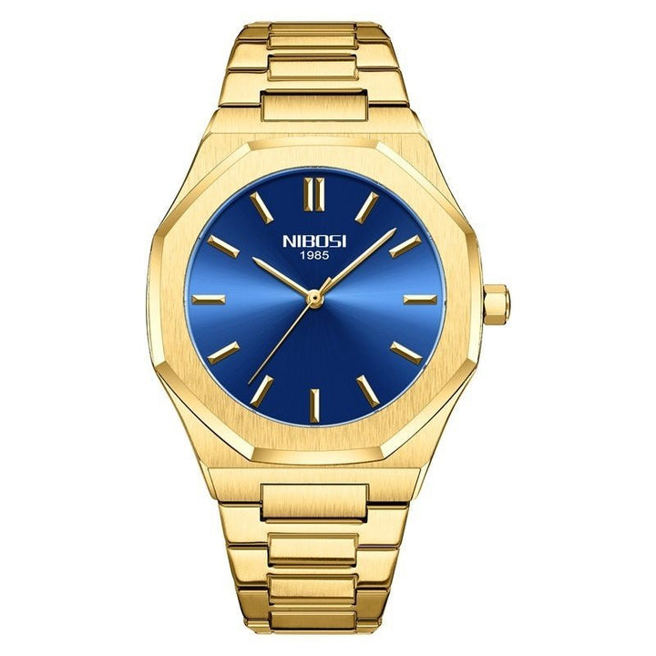Simple Gold Men's Watch Student Quartz Watch by LUXE AHMAR – Available at LUXE AHMAR