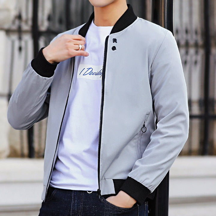 Slim stand collar coat baseball uniform men by LUXE AHMAR – Available at LUXE AHMAR