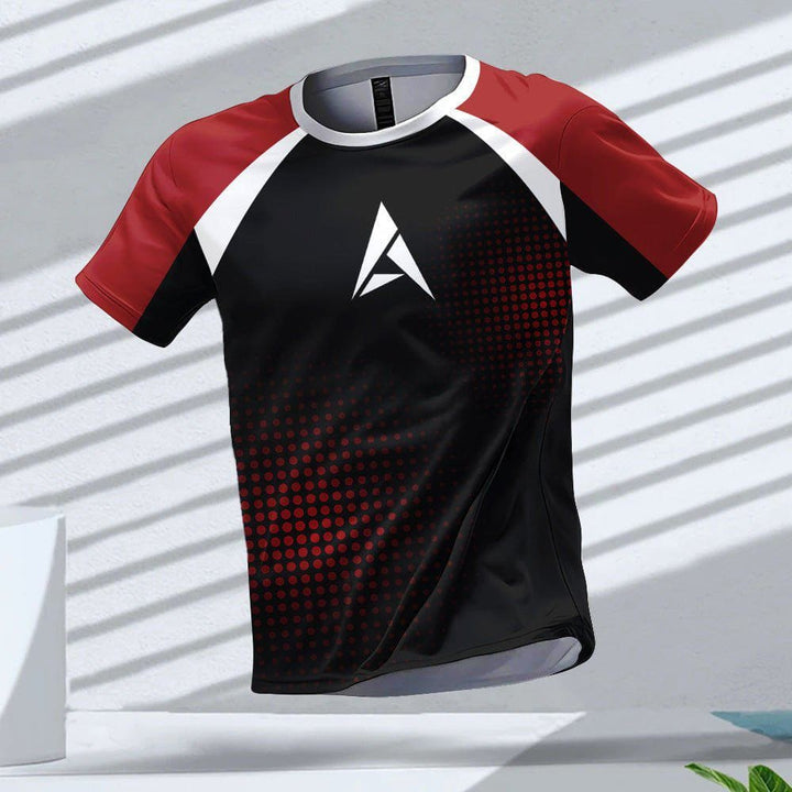 Solid Color Pattern Sports T-shirt by LUXE AHMAR – Available at LUXE AHMAR