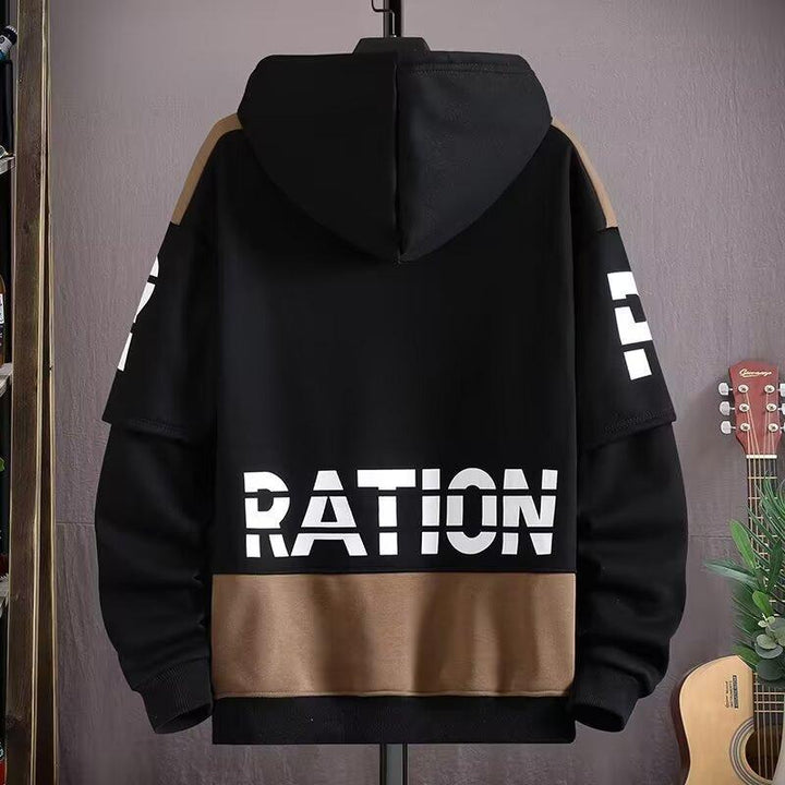 Spring And Autumn Hooded Sweater Fleece - lined Boys And Teenagers Sports Clothing by LUXE AHMAR – Available at LUXE AHMAR