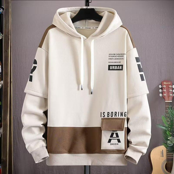 Spring And Autumn Hooded Sweater Fleece - lined Boys And Teenagers Sports Clothing by LUXE AHMAR – Available at LUXE AHMAR