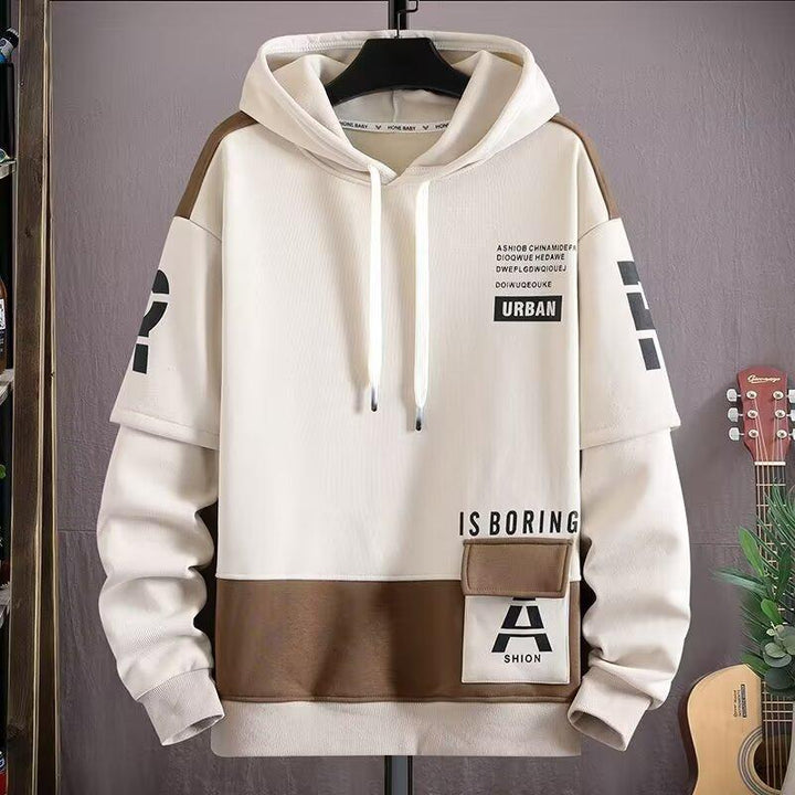 Spring And Autumn Hooded Sweater Fleece - lined Boys And Teenagers Sports Clothing by LUXE AHMAR – Available at LUXE AHMAR