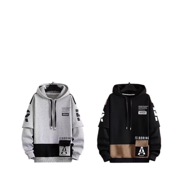 Spring And Autumn Hooded Sweater Fleece - lined Boys And Teenagers Sports Clothing by LUXE AHMAR – Available at LUXE AHMAR