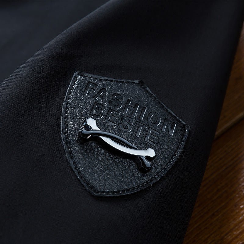 Spring And Autumn Korean Slim - fit Solid Color Coat Men's Jacket by LUXE AHMAR – Available at LUXE AHMAR