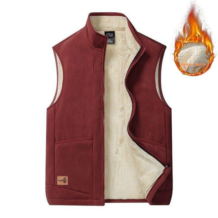 Spring And Autumn Lambswool Vest Men's Thermal Vest by LUXE AHMAR – Available at LUXE AHMAR